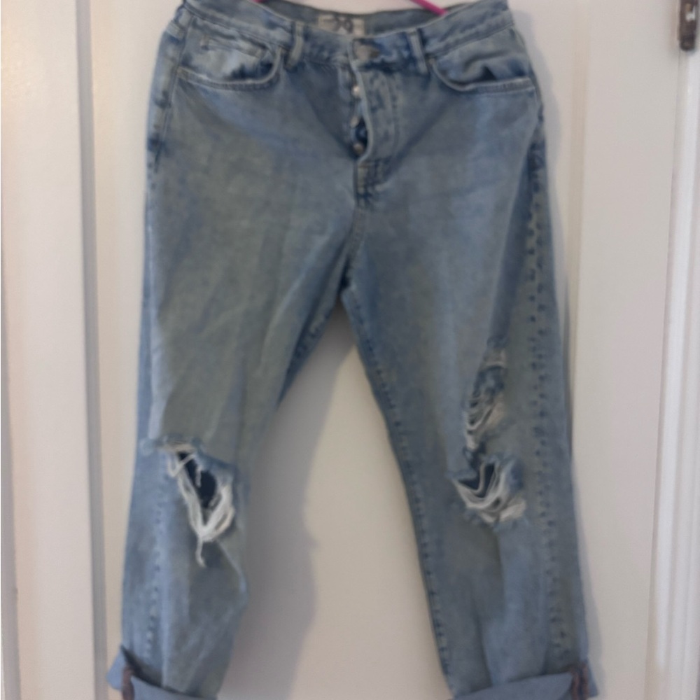 We the free Blue Distressed Women Jeans